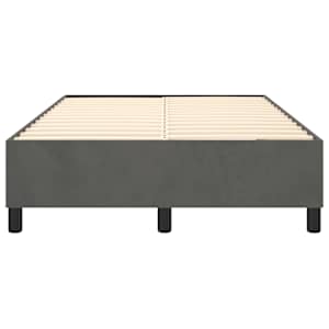 Rám postele s boxspringem tmavě šedá 120 x 200 cm samet - obrázek 5