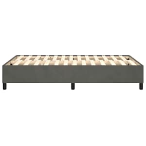 Rám postele s boxspringem tmavě šedá 120 x 200 cm samet - obrázek 6