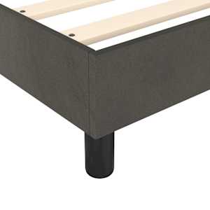 Rám postele s boxspringem tmavě šedá 120 x 200 cm samet - obrázek 7