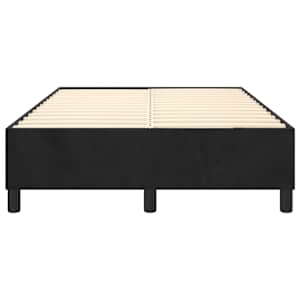 Rám postele s boxspringem černý 120 x 200 cm samet - obrázek 5