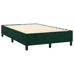 Rám postele s boxspringem tmavě zelená 120 x 200 cm samet - obrázek 4