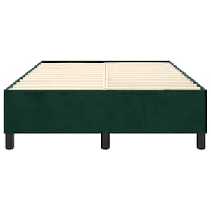 Rám postele s boxspringem tmavě zelená 120 x 200 cm samet - obrázek 5