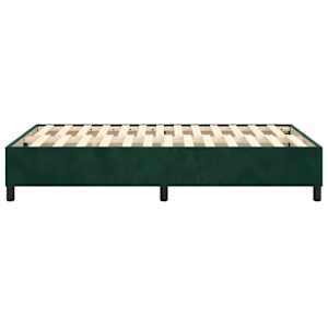 Rám postele s boxspringem tmavě zelená 120 x 200 cm samet - obrázek 6