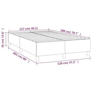 Rám postele s boxspringem tmavě modrý 120 x 200 cm samet - obrázek 9