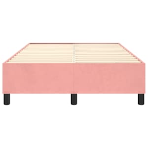 Rám postele s boxspringem růžový 120 x 200 cm samet - obrázek 5