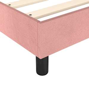 Rám postele s boxspringem růžový 120 x 200 cm samet - obrázek 7