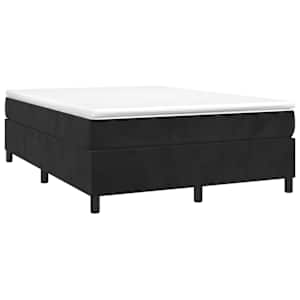 Rám postele s boxspringem černý 140 x 190 cm samet - obrázek 3