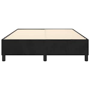 Rám postele s boxspringem černý 140 x 190 cm samet - obrázek 5