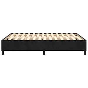 Rám postele s boxspringem černý 140 x 190 cm samet - obrázek 6
