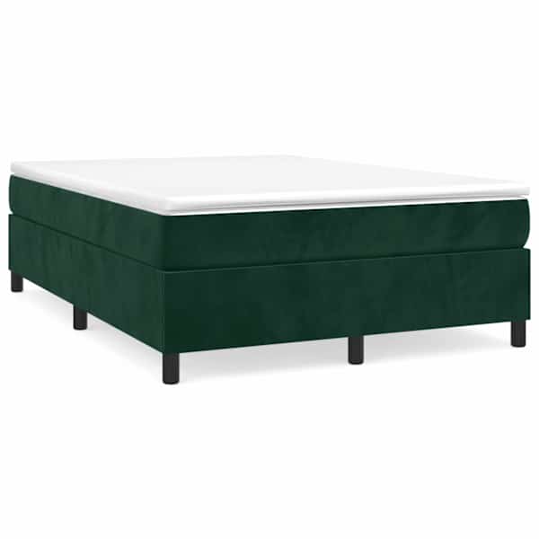vidaXL vedrumadratsi voodiraam Tumeroheline 140x190 cm samet