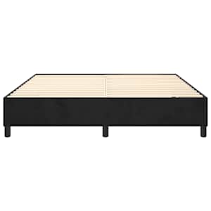 Rám postele s boxspringem černý 160 x 200 cm samet - obrázek 5