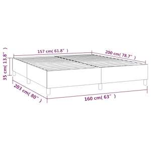 Rám postele s boxspringem tmavě modrý 160x200 cm samet - obrázek 9