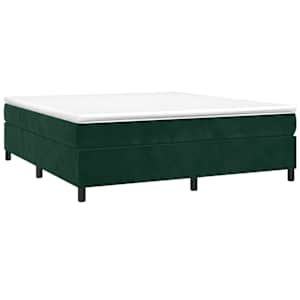 Rám postele s boxspringem tmavě zelená 180 x 200 cm samet - obrázek 3