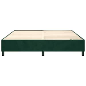 Rám postele s boxspringem tmavě zelená 180 x 200 cm samet - obrázek 5