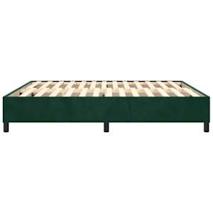 Rám postele s boxspringem tmavě zelená 180 x 200 cm samet - obrázek 6