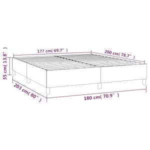 Rám postele s boxspringem tmavě zelená 180 x 200 cm samet - obrázek 9