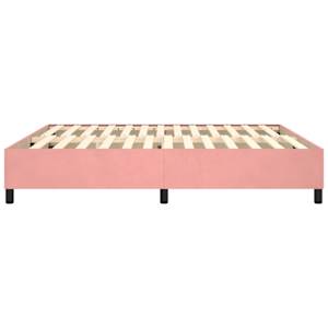 Rám postele s boxspringem růžový 180 x 200 cm samet - obrázek 6