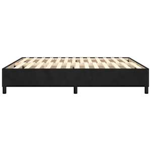 Rám postele s boxspringem černý 200 x 200 cm samet - obrázek 6