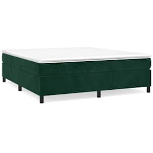 vidaXL vedrumadratsi voodiraam Tumeroheline 200x200 cm samet