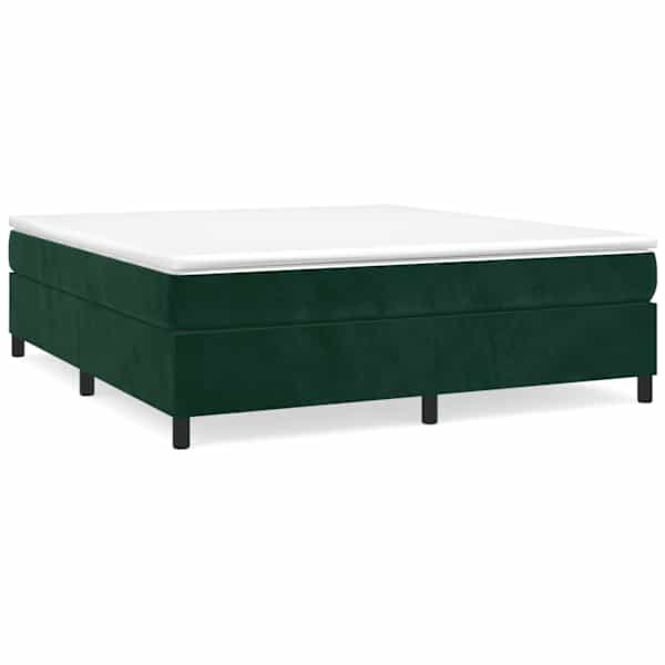 vidaXL vedrumadratsi voodiraam Tumeroheline 200x200 cm samet