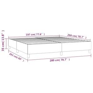 Rám postele s boxspringem tmavě zelená 200 x 200 cm samet - obrázek 9