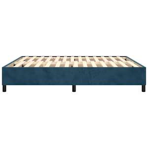 Rám postele s boxspringem tmavě modrý 200x200 cm samet - obrázek 6