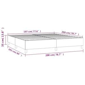 Rám postele s boxspringem tmavě modrý 200x200 cm samet - obrázek 9