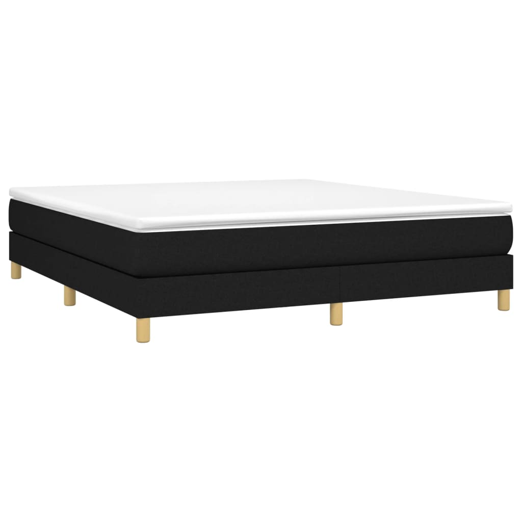 vidaXL Bed Frame without Mattress Black Super King Fabric (UK/IE/FI/NO only)