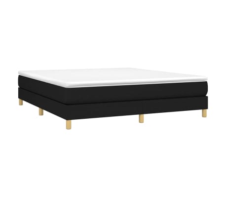 vidaXL Bed Frame without Mattress Black Super King Fabric (UK/IE/FI/NO only)