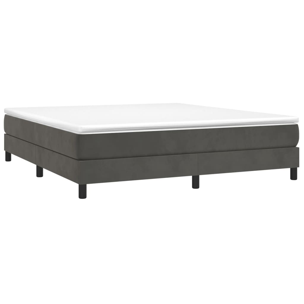 vidaXL Bed Frame without Mattress Dark Grey Super King Velvet (UK/IE/FI/NO only)