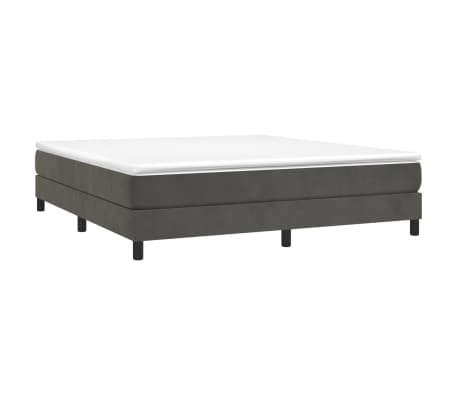 vidaXL Bed Frame without Mattress Dark Grey Super King Velvet (UK/IE/FI/NO only)