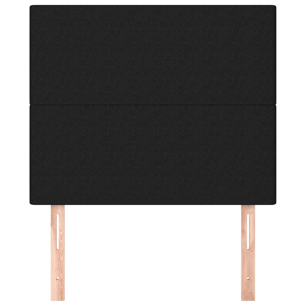 Thumbnail - vidaXL Kopfteil Schwarz 80x5x118/128 cm Stoff