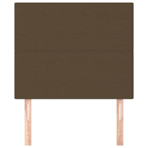Čelo postele tmavě hnědé 80x5x118/128 cm látkové - obrázek 3