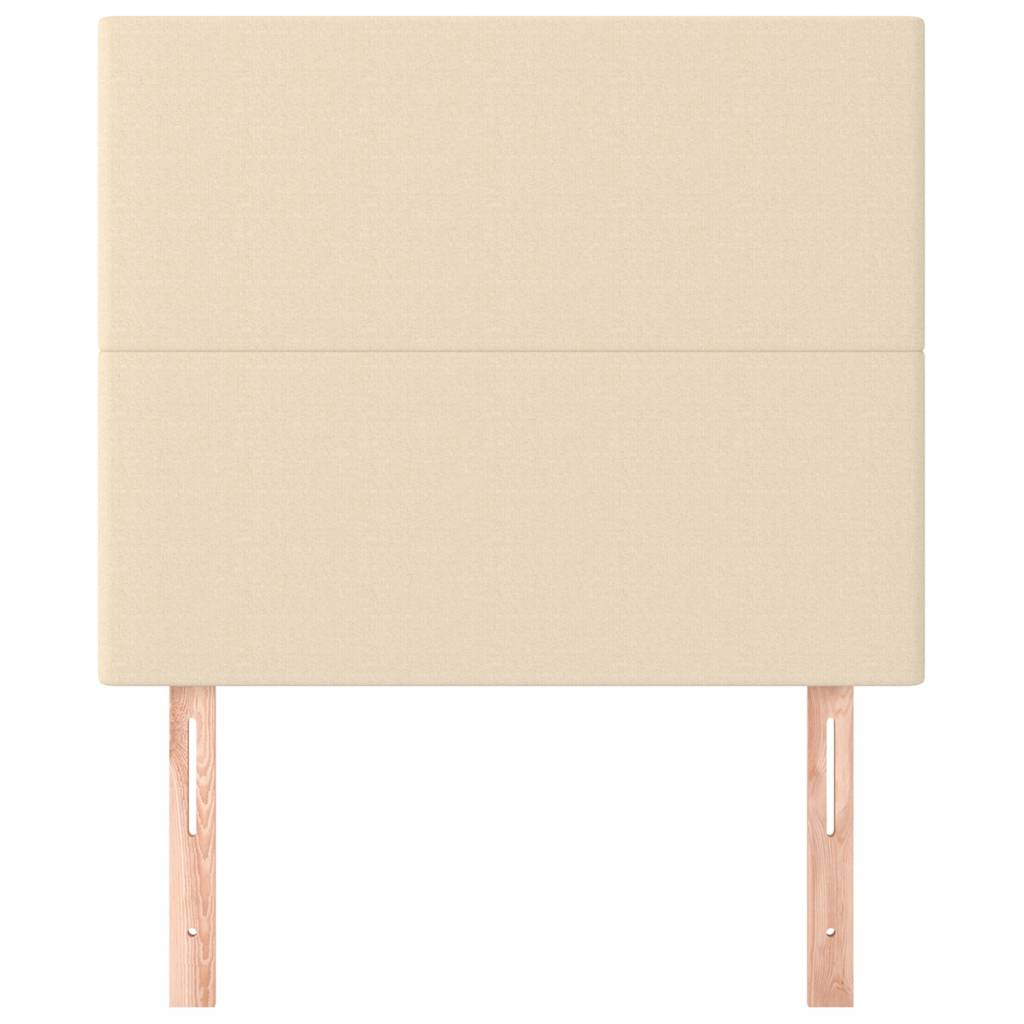 vidaXL Hoofdbord crème 80x5x118/128 cm stof, foto 2