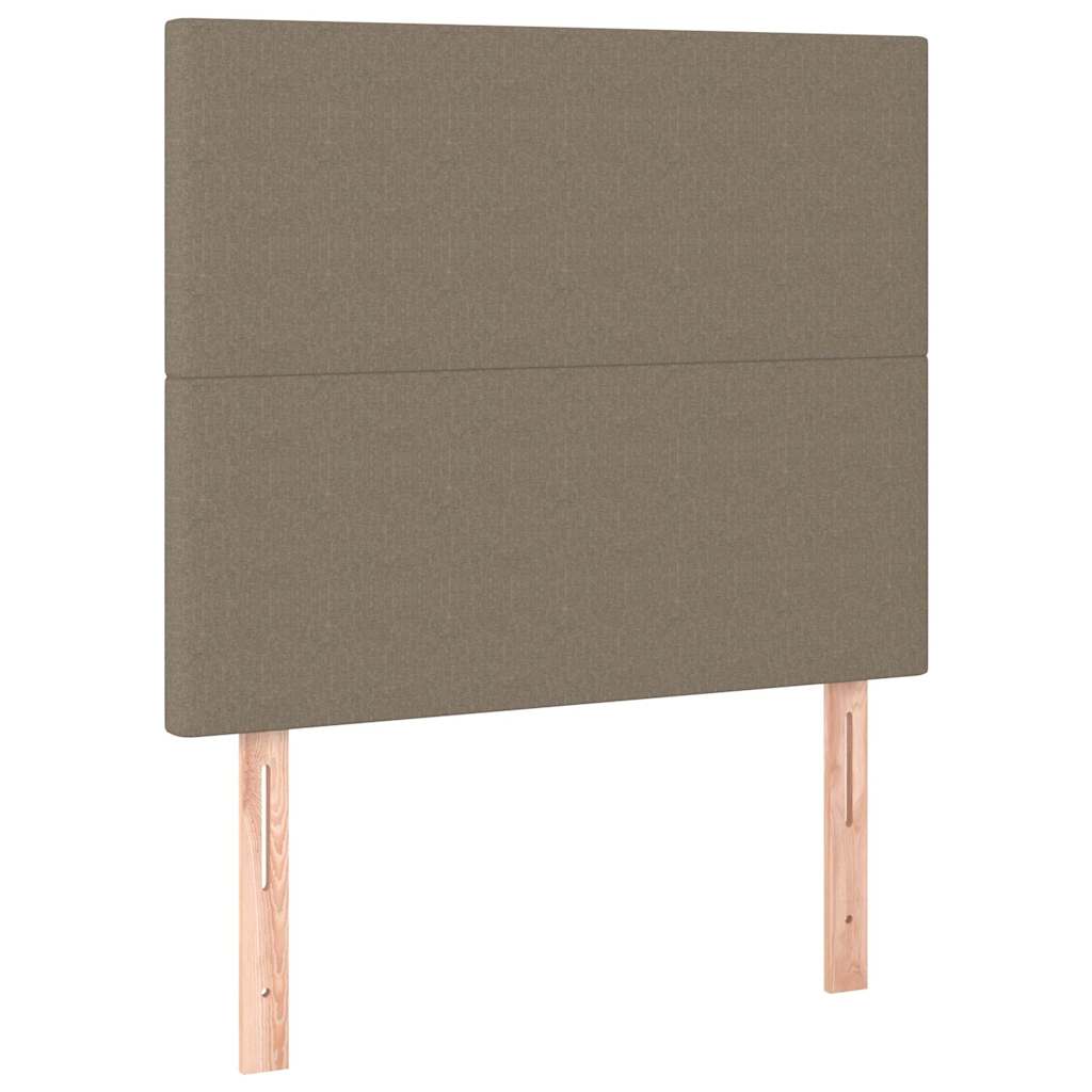 vidaXL Hoofdbord taupe 100x5x118/128 cm Stof, foto 3