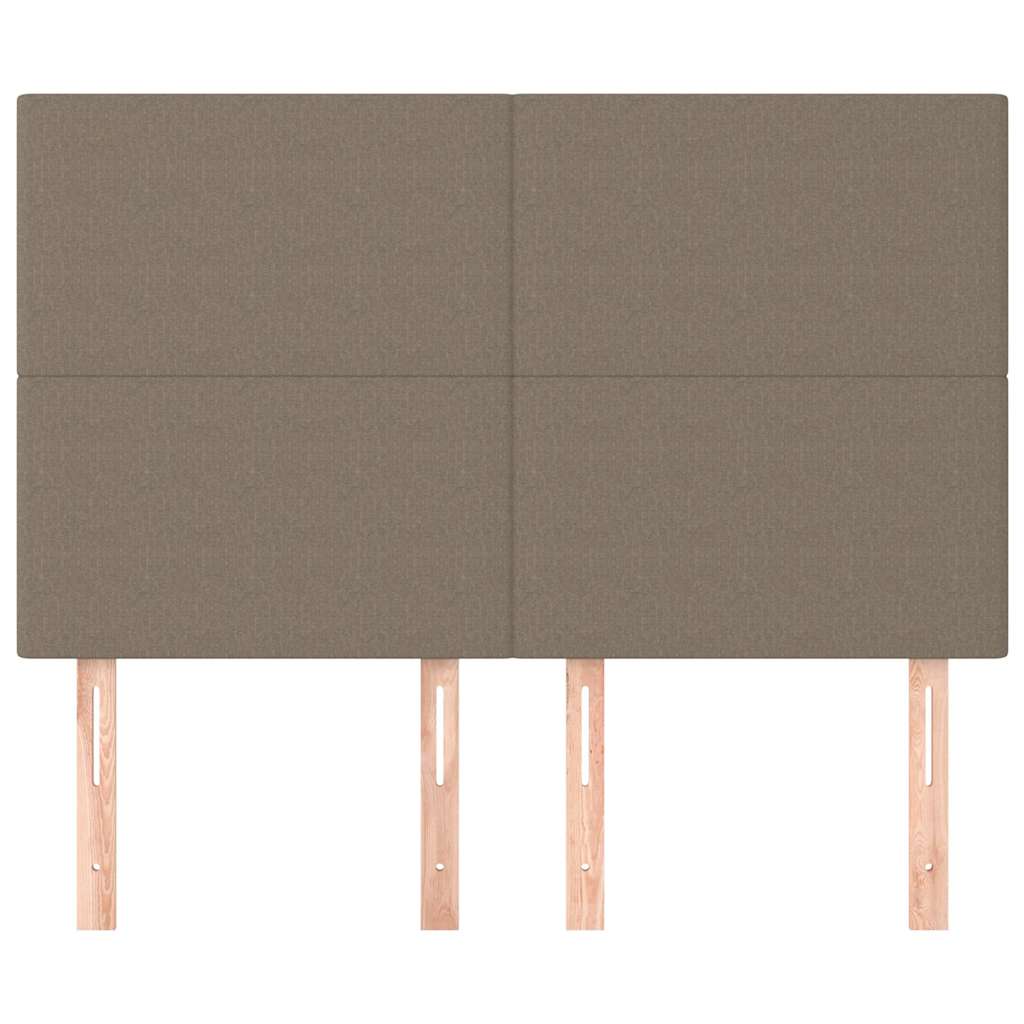 vidaXL Hoofdbord taupe 144x5x118/128 cm Stof, foto 2