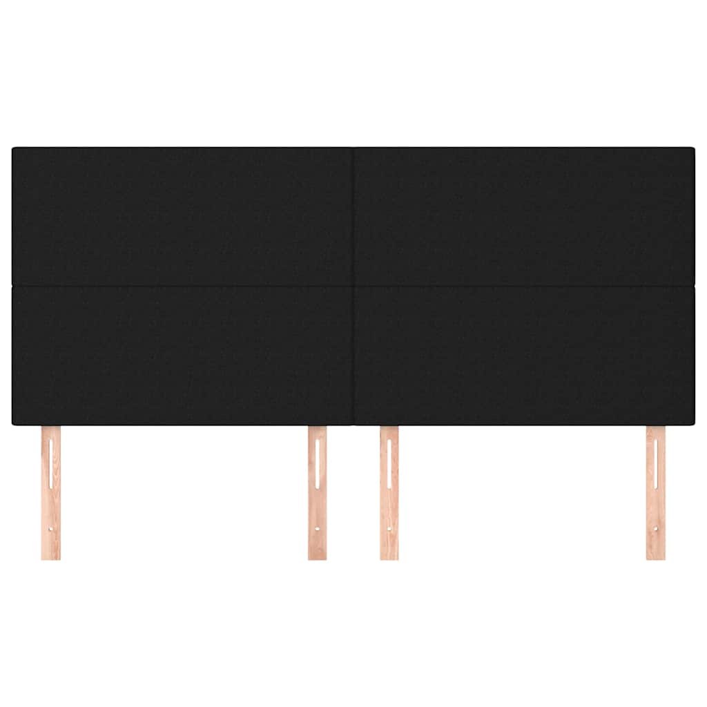 vidaXL Hoofdbord zwart 180x5x118/128 cm stof, foto 2