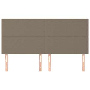 Čelo postele béžové 180x5x118/128 cm látkové - obrázek 3