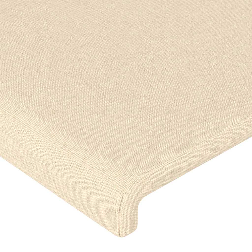 vidaXL Hoofdbord crème 180x5x118/128 cm stof, foto 4