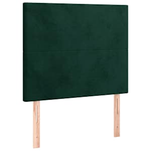Čelo postele tmavě zelené 90x5x118/128 cm sametové - obrázek 2