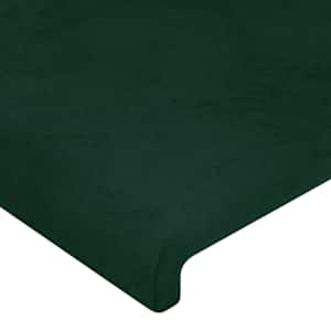 Čelo postele tmavě zelené 90x5x118/128 cm sametové - obrázek 4