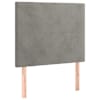 vidaXL peatsiplaat, helehall, 100 x 5 x 118/128 cm, samet
