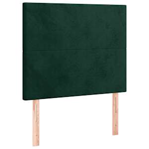Čelo postele tmavě zelené 100x5x118/128 cm sametové - obrázek 2