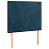 vidaXL peatsiplaat, tumesinine, 100 x 5 x 118/128 cm, samet