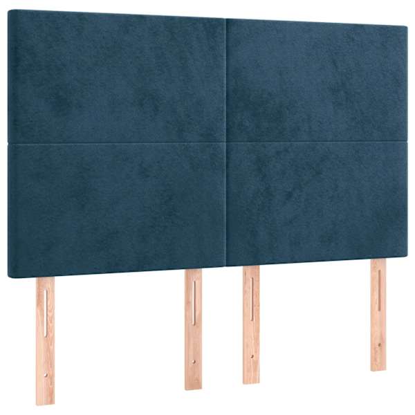 vidaXL peatsiplaat, tumesinine, 144 x 5 x 118/128 cm, samet