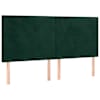 vidaXL peatsiplaat, tumeroheline, 160 x 5 x 118/128 cm, samet