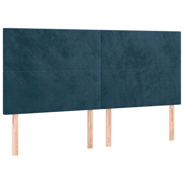 vidaXL peatsiplaat, tumesinine, 180 x 5 x 118/128 cm, samet
