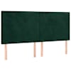 vidaXL peatsiplaat, tumeroheline, 200 x 5 x 118/128 cm, samet
