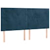 vidaXL peatsiplaat, tumesinine, 200 x 5 x 118/128 cm, samet