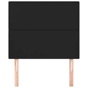 Čelo postele černé 80x5x118/128 cm umělá kůže - obrázek 3